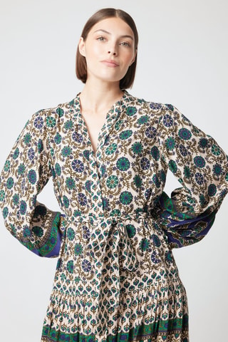 Robe longue Parisian Chic - Bleu