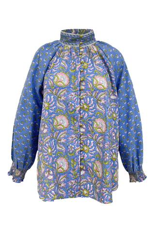 Blouse Colombian Dreams - Bleu
