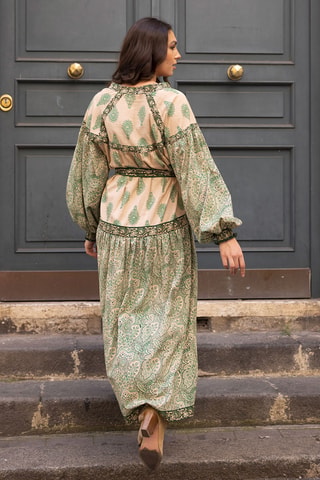 Robe longue Parisian Chic - Vert