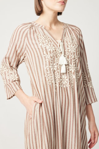 Robe longue Parisian Chic - Beige