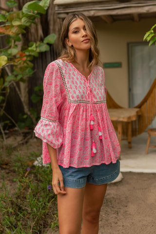 Blouse Colombian Dreams - Rose