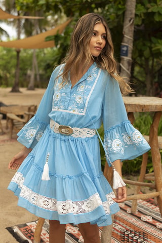Robe Colombian Dreams - Bleu