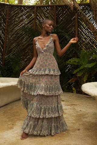 Robe longue Colombian Dreams - Rose
