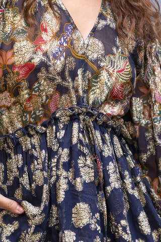 Blouse Parisian Chic - Bleu marine