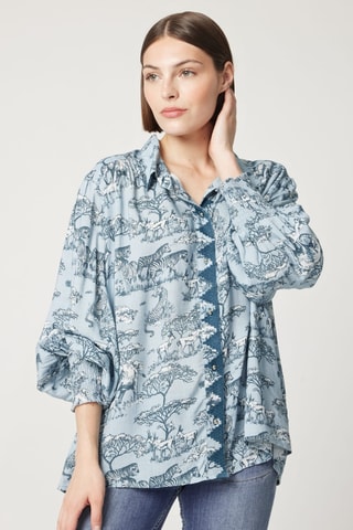 Blouse Parisian Chic - Bleu