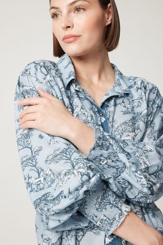 Blouse Parisian Chic - Bleu
