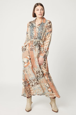 Robe longue Parisian Chic - Beige