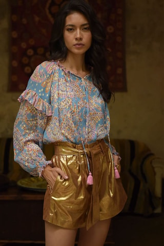 Blouse Colombian Dreams - Bleu