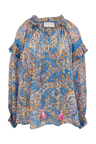 Blouse Colombian Dreams - Bleu
