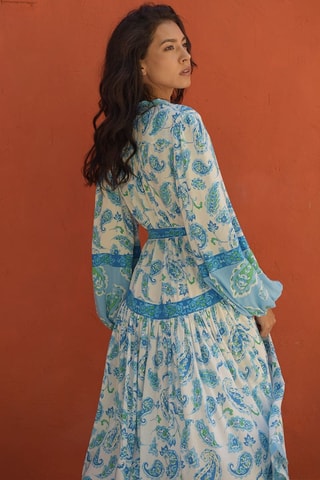 Robe longue Colombian Dreams - Bleu