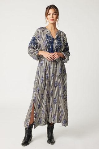 Robe longue Parisian Chic - Bleu