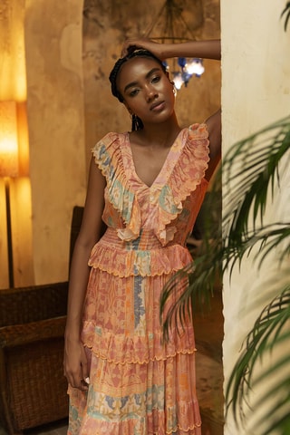 Robe longue Colombian Dreams - Beige