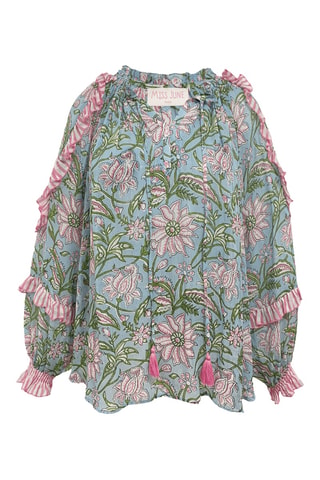 Blouse Colombian Dreams - Bleu