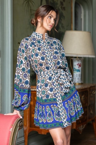 Robe Parisian Chic - Bleu