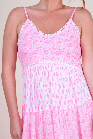 Robe longue Colombian Dreams - Rose
