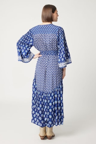 Robe longue Parisian Chic - Bleu marine