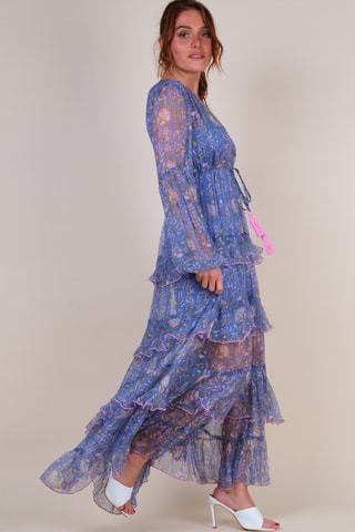 Robe longue Colombian Dreams - Bleu