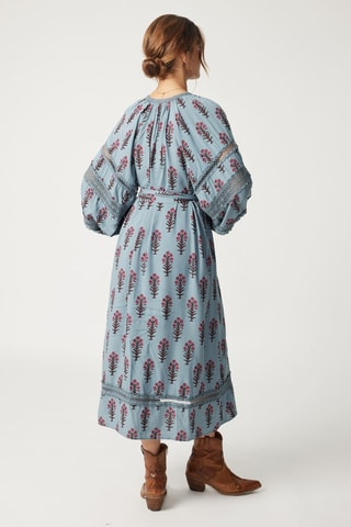 Robe longue Parisian Chic - Bleu