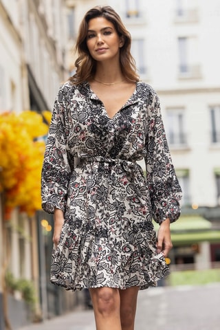 Robe Parisian Chic - Blanc et noir