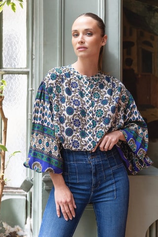 Blouse Parisian Chic - Bleu