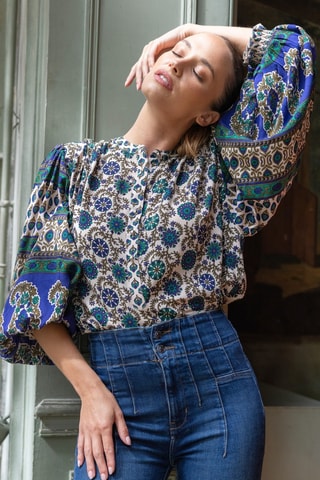 Blouse Parisian Chic - Bleu