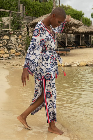 Robe longue Colombian Dreams - Bleu