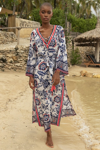 Robe longue Colombian Dreams - Bleu