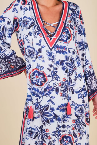 Robe longue Colombian Dreams - Bleu
