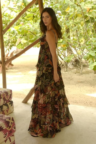 Robe longue Colombian Dreams - Noir
