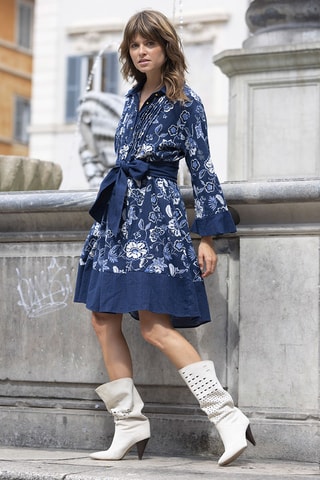 Robe Parisian Chic - Bleu
