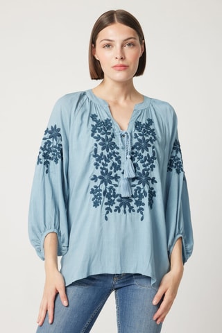 Blouse Parisian Chic - Bleu