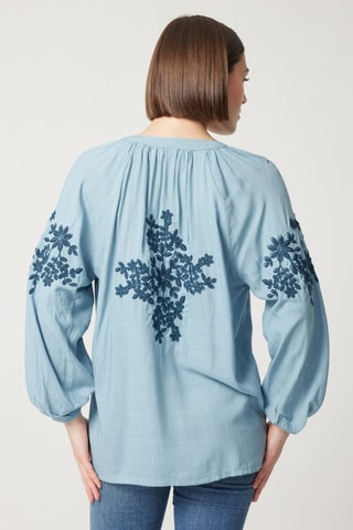 Blouse Parisian Chic - Bleu
