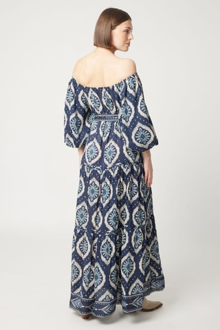 Robe longue Parisian Chic - Bleu marine
