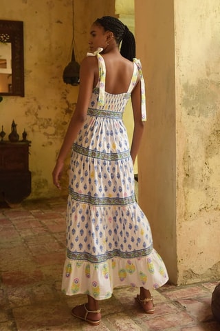Abito lungo Colombian Dreams - Bianco