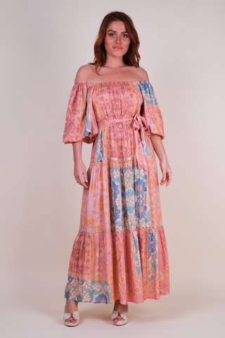 Robe longue Colombian Dreams - Beige