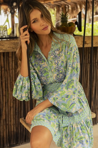 Robe Colombian Dreams - Bleu