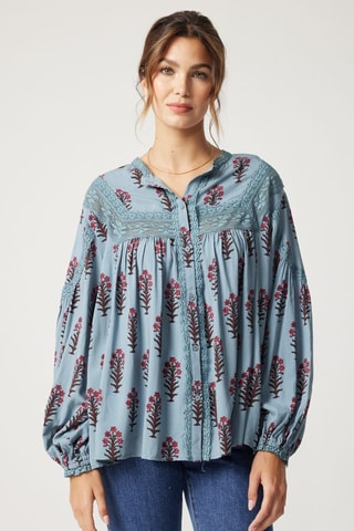 Blouse Parisian Chic - Bleu