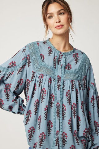 Blouse Parisian Chic - Bleu