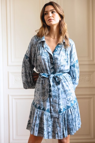 Robe Parisian Chic - Bleu