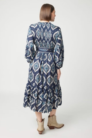 Robe longue Parisian Chic - Bleu marine