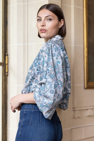 Blouse Parisian Chic - Bleu