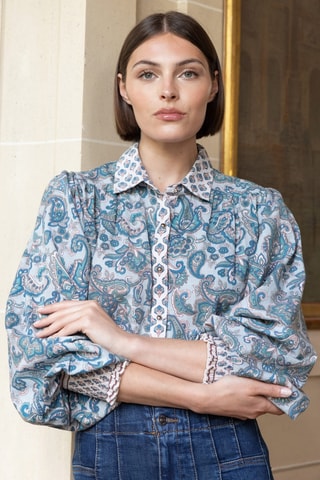Blouse Parisian Chic - Bleu