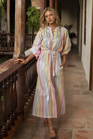 Robe longue Colombian Dreams - Multicolore