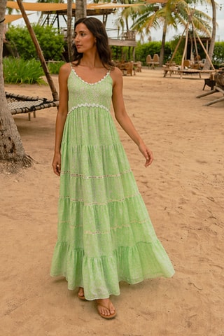Robe longue Colombian Dreams - Vert