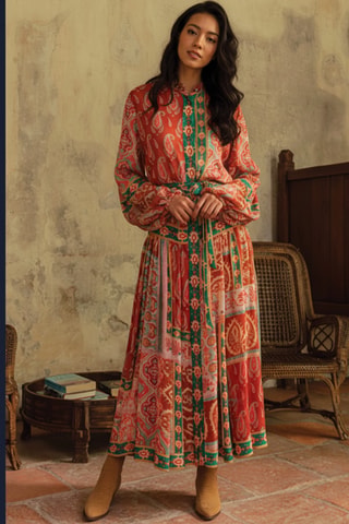 Robe longue Colombian Dreams - Multicolore