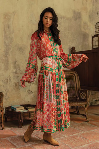 Robe longue Colombian Dreams - Multicolore