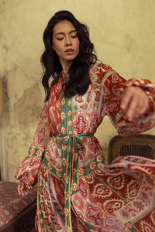 Robe longue Colombian Dreams - Multicolore
