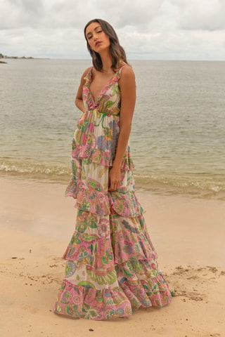 Robe longue Colombian Dreams - Vert