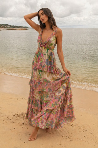Robe longue Colombian Dreams - Vert