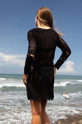Robe en crochet Colombian Dreams - Noir
